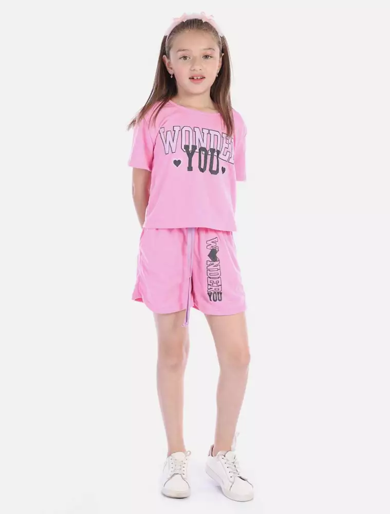 Conjunto junior niña blusa y short con bolsillos laterales 1 Arequipe