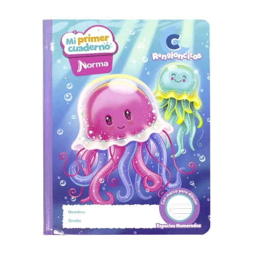 Cuaderno Cosido Hojas Rengloncitos C Mi Primer Cuaderno Medusa