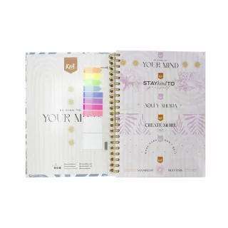 Cuaderno Argollado Durabook Platino Grande Kiut Hojas Materias