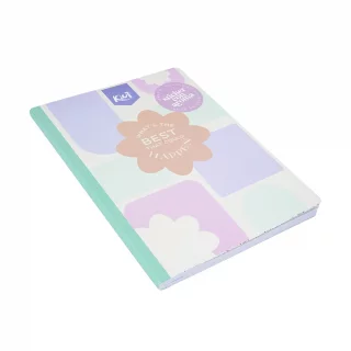 Cuaderno cosido 100 hojas línea corriente Kiut aroma best happen