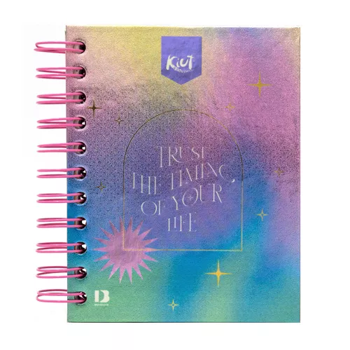 Cuaderno Argollado Tapa Dura A6 Raya Kiut Trust The Timing Of Your Life