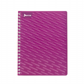 Cuaderno Argollado Profesional Cuadro Chico Norma Lila Hojas