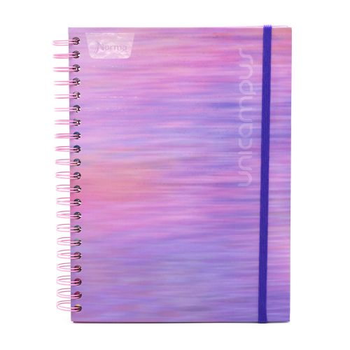 Cuaderno Argollado Tapa Dura Profesional Cuadro Grande Unicampus Barbie