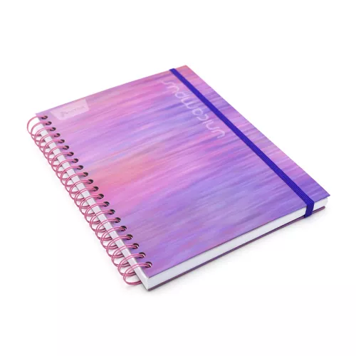 Cuaderno Argollado Tapa Dura Profesional Raya Unicampus Barbie Core