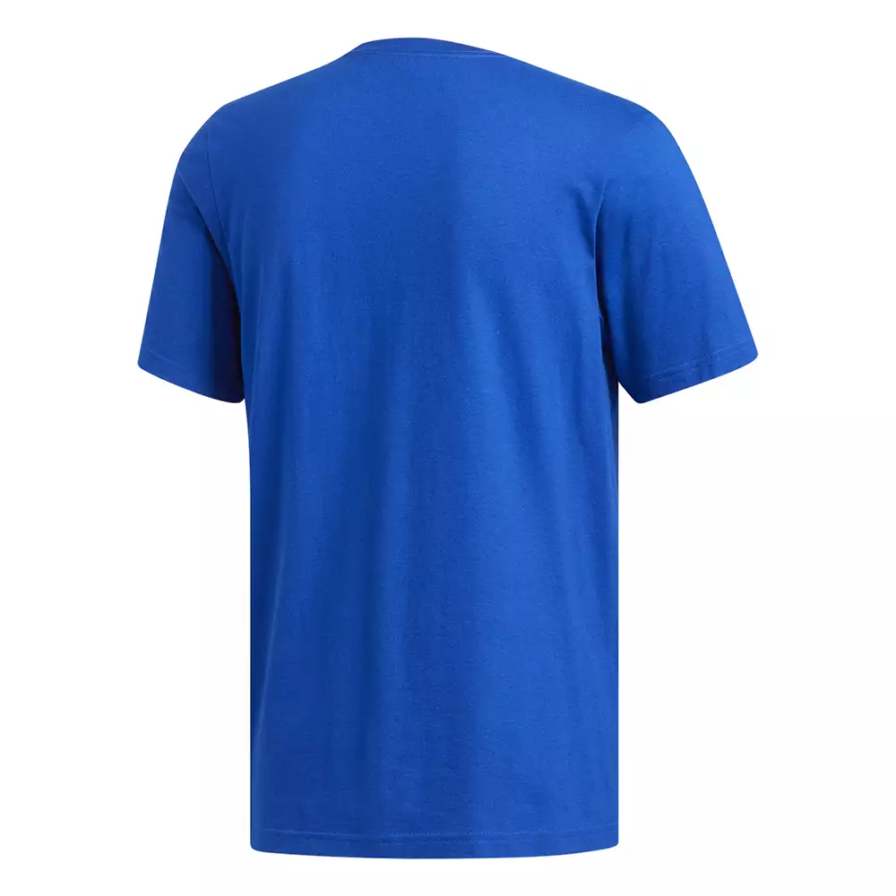 Camiseta Lifestyle adidas Badge Of Sport Basic - Azul-Blanco