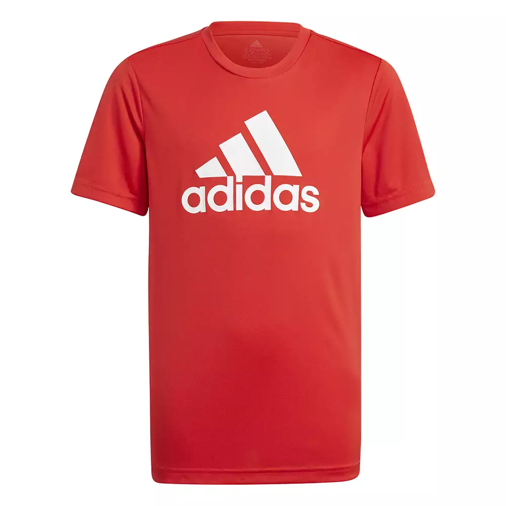 Camiseta Lifestyle adidas Big Logo Tee - Rojo-Blanco