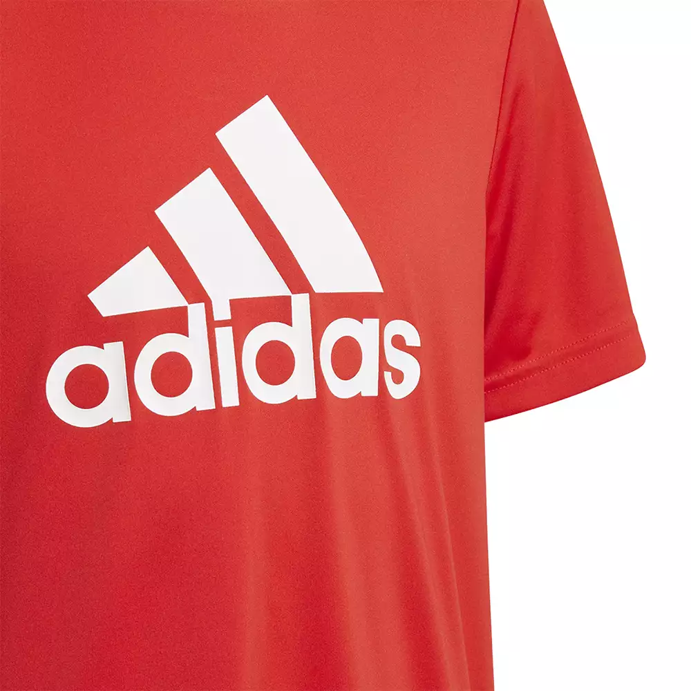 Camiseta Lifestyle adidas Big Logo Tee - Rojo-Blanco