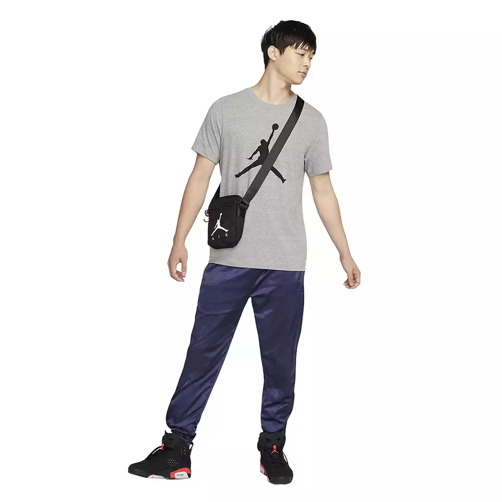 Camiseta Lifestyle Nike Jordan Jumpman - Gris - Negro
