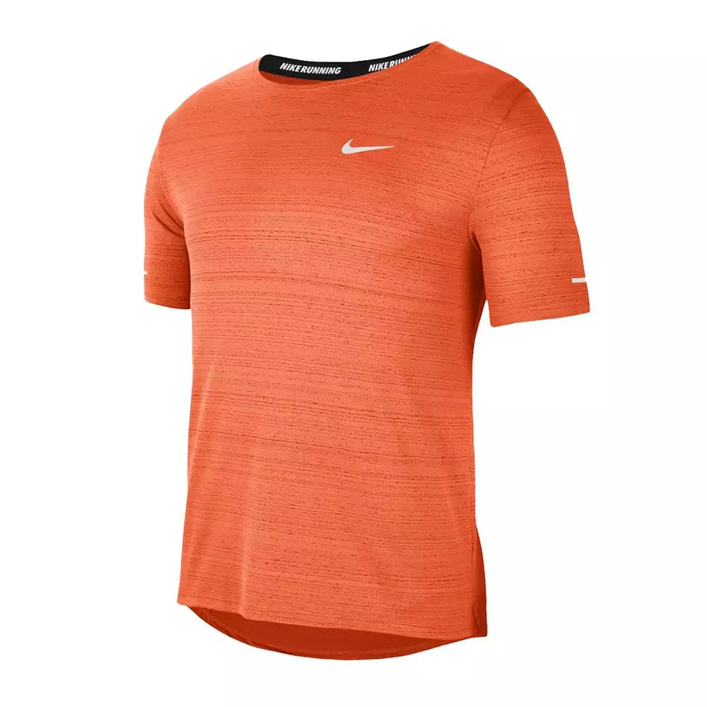 Camiseta Running Nike Dri FIT Miler - Naranja