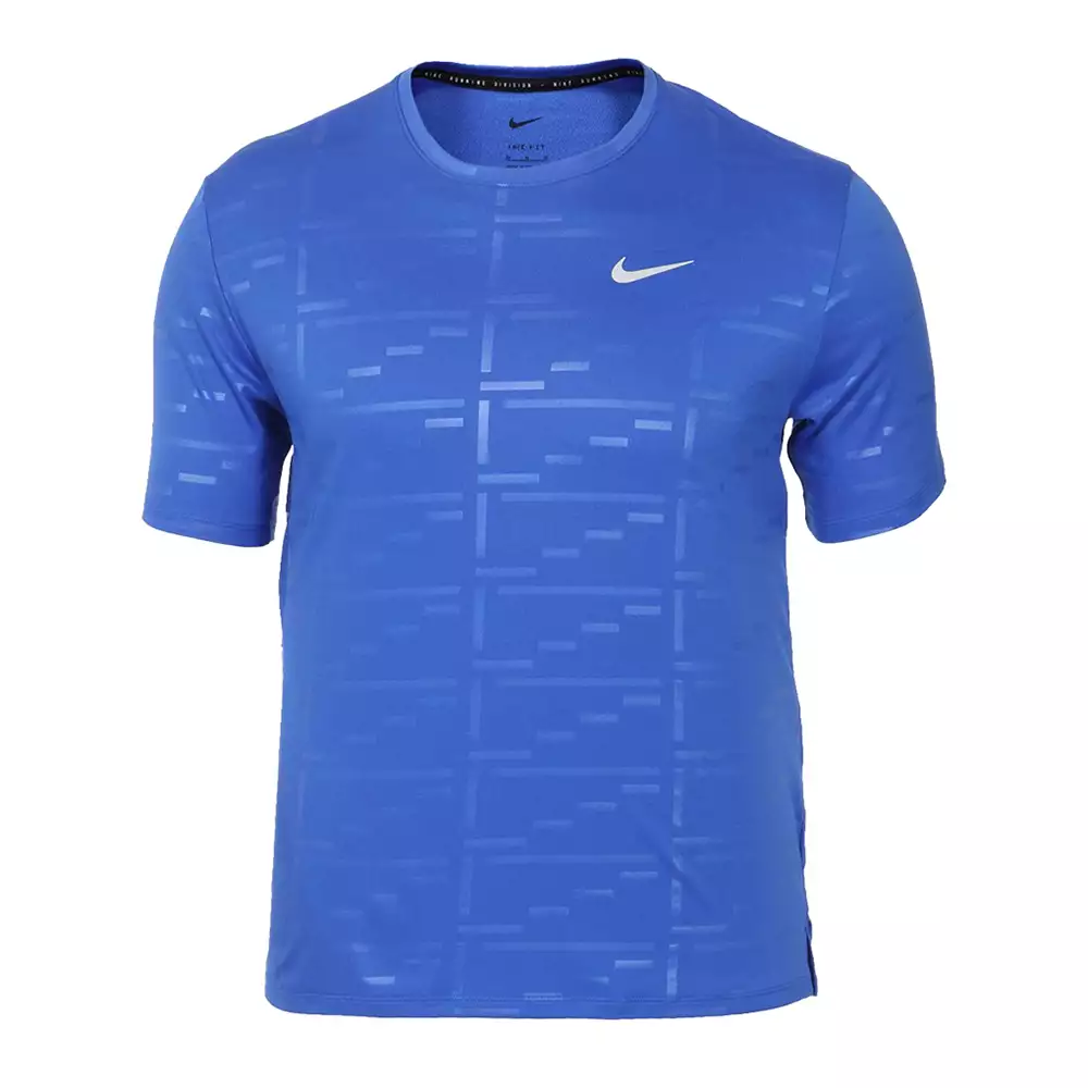 Camiseta Running Nike Dri fit Uv Run Division Miler - Azul