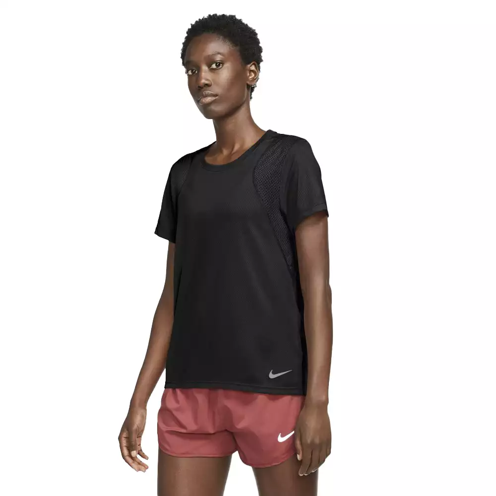 Camiseta Running Nike Top - Negro