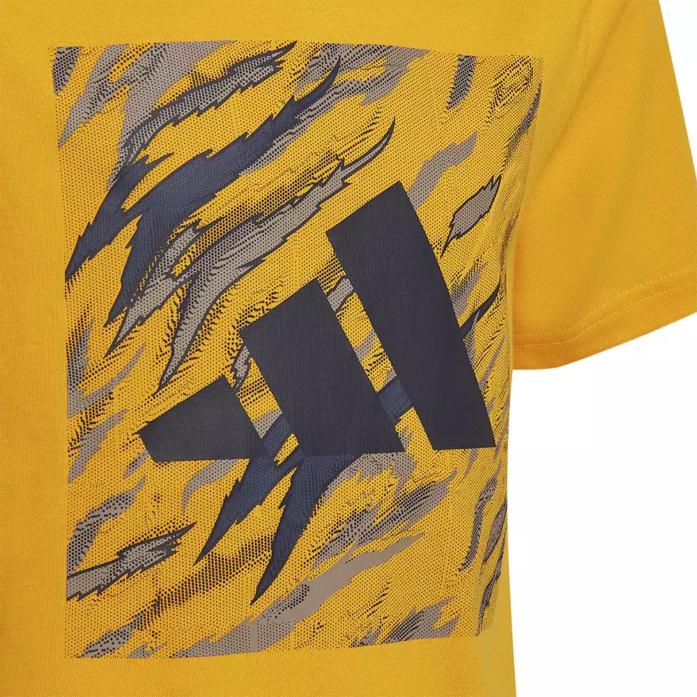 Camiseta Training adidas Water Tiger Estampada - Amarillo-Negro