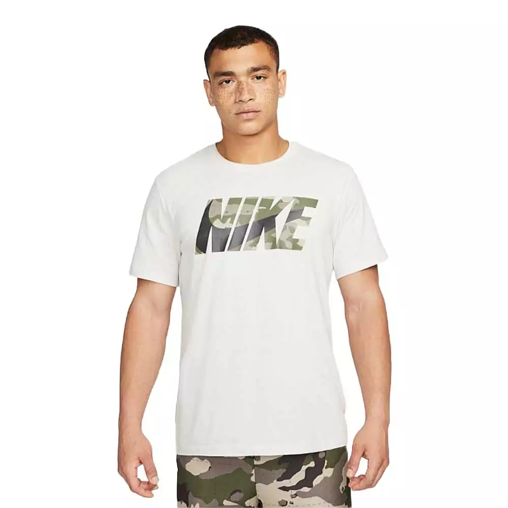 Camiseta Training Nike Dri-FIT - Blanco-Verde