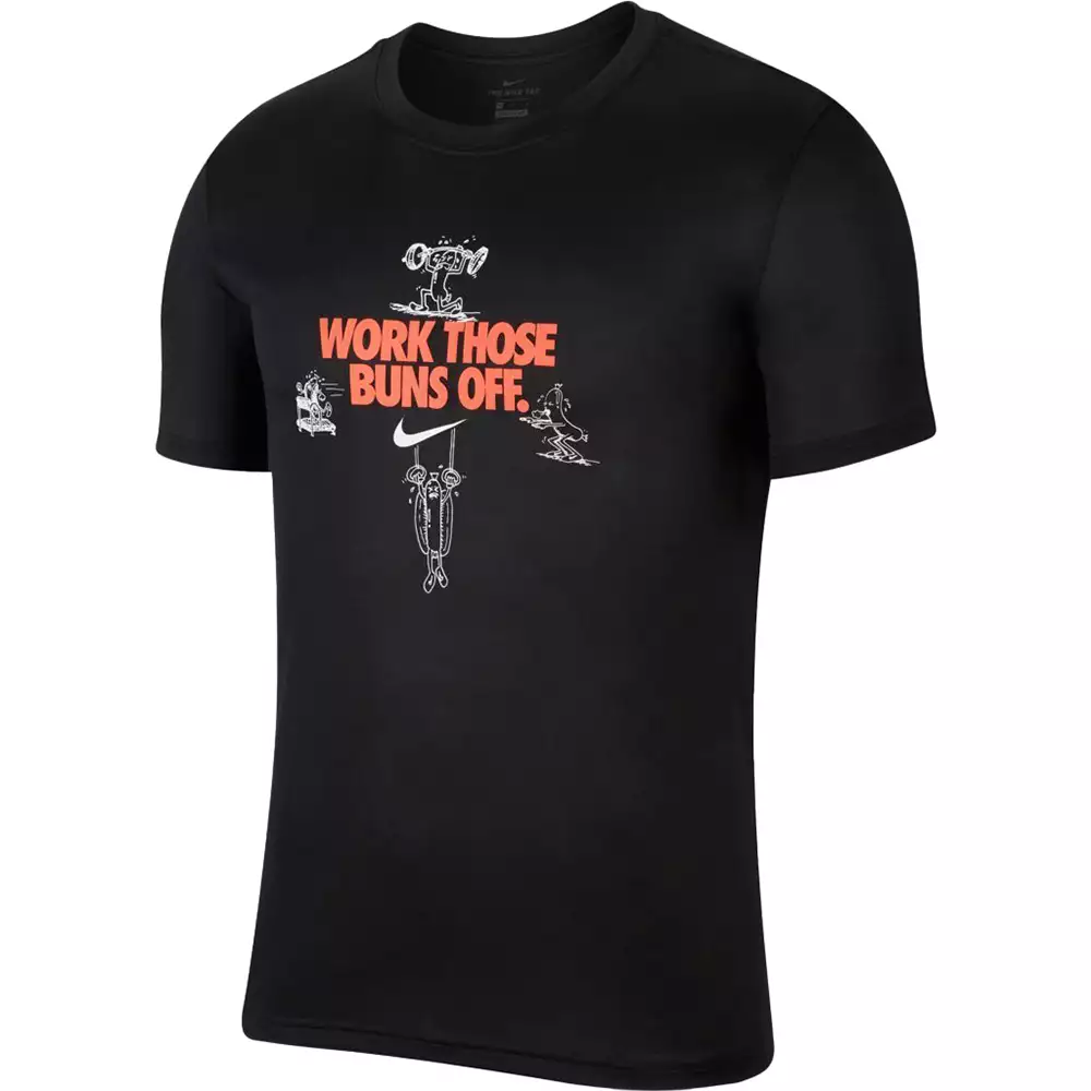 Camiseta Training Nike Dri-FIT - Negro