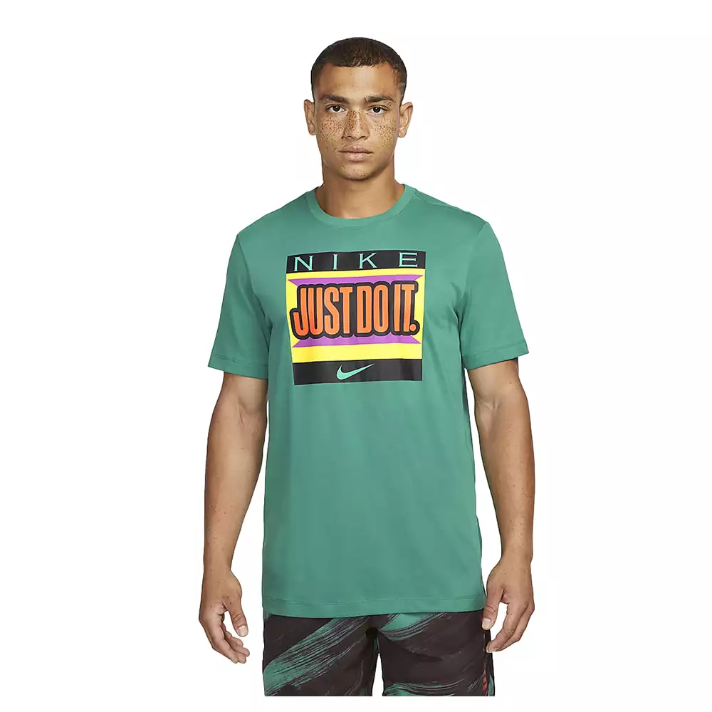 Camiseta Training Nike Dri-FIT - Verde - Multicolor