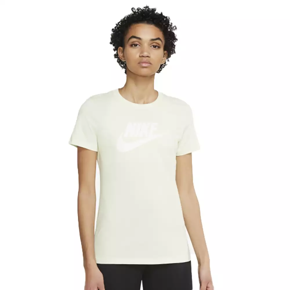 Camiseta Training Nike Sportswear Essential - Verde-Blanco