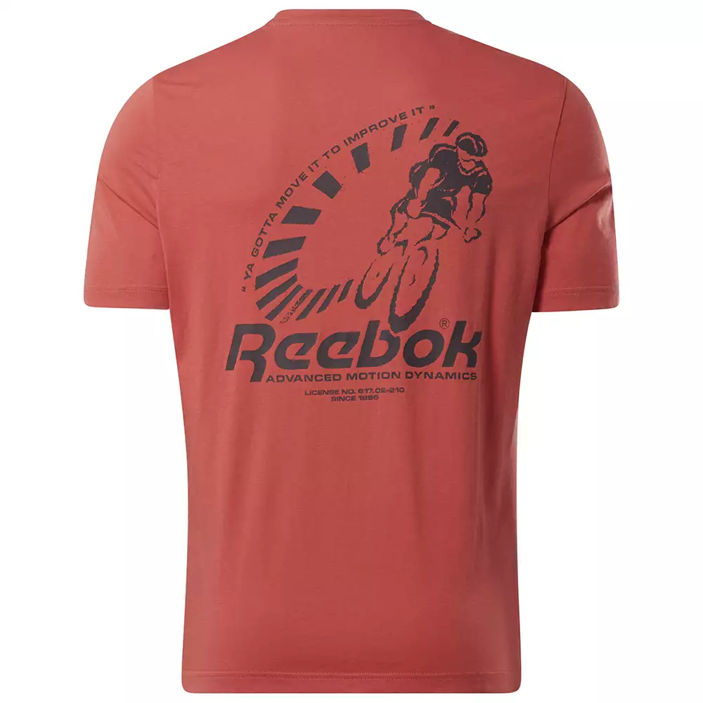 Camiseta Training Reebok Gs Advanced Motion - Naranja-Negro