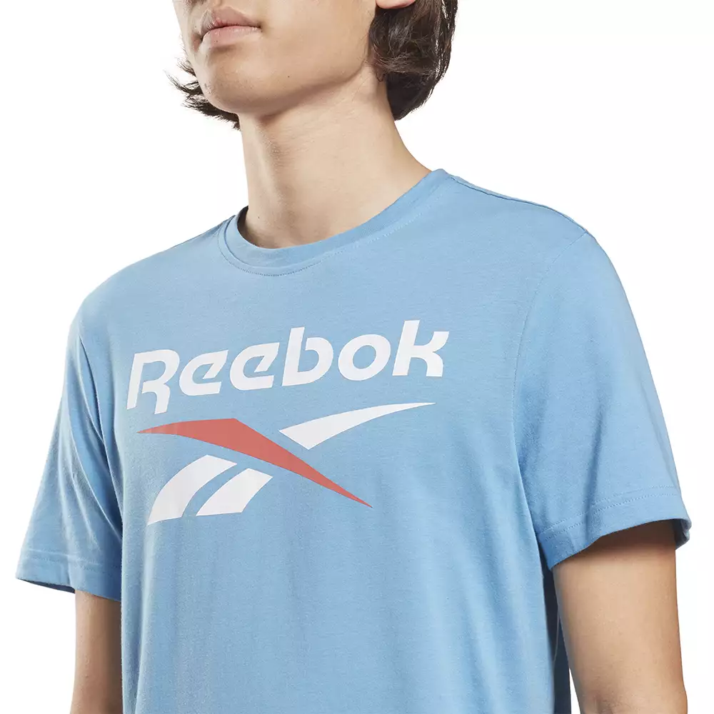 Camiseta Training Reebok Logo Identity - Azul marino