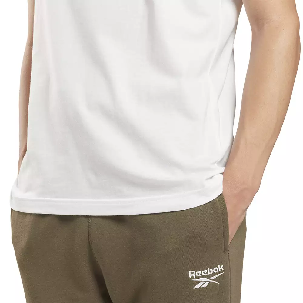 Camiseta Training Reebok Logo Identity - Blanco