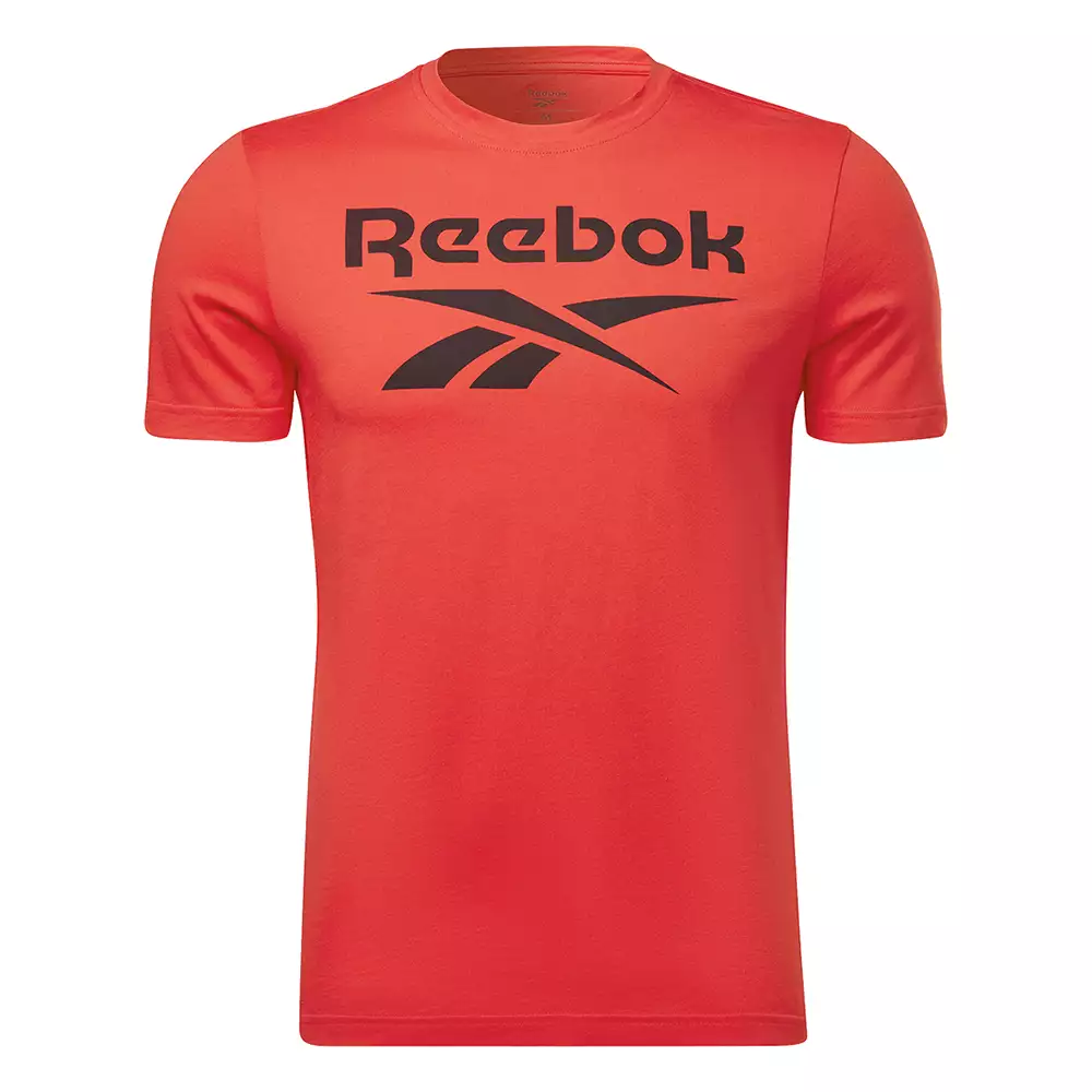 Camiseta Training Reebok Logo Identity - Naranja