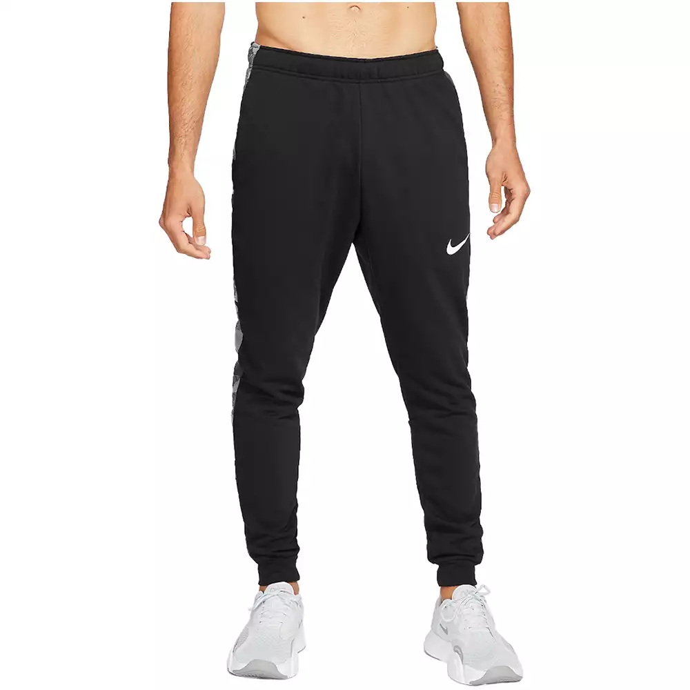 Pantalon Training Nike Dri-FIT Tapered Camo - Negro-Gris