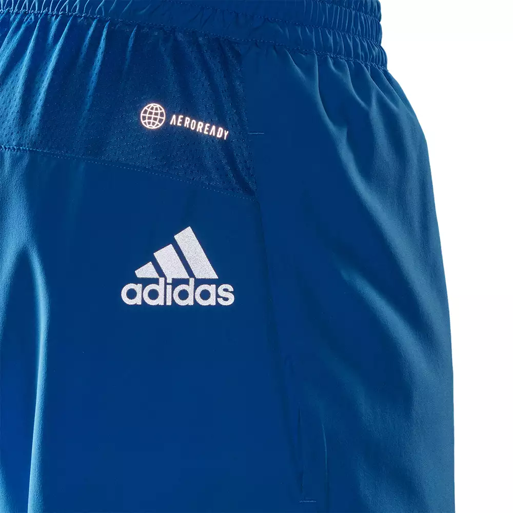 Shorts Training adidas Run it - Azul-Blanco
