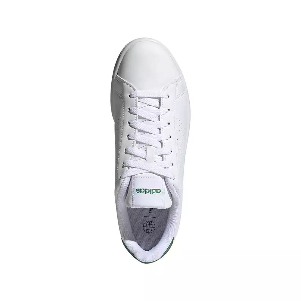 Tenis Lifestyle adidas Advantage - Blanco-Verde Allten