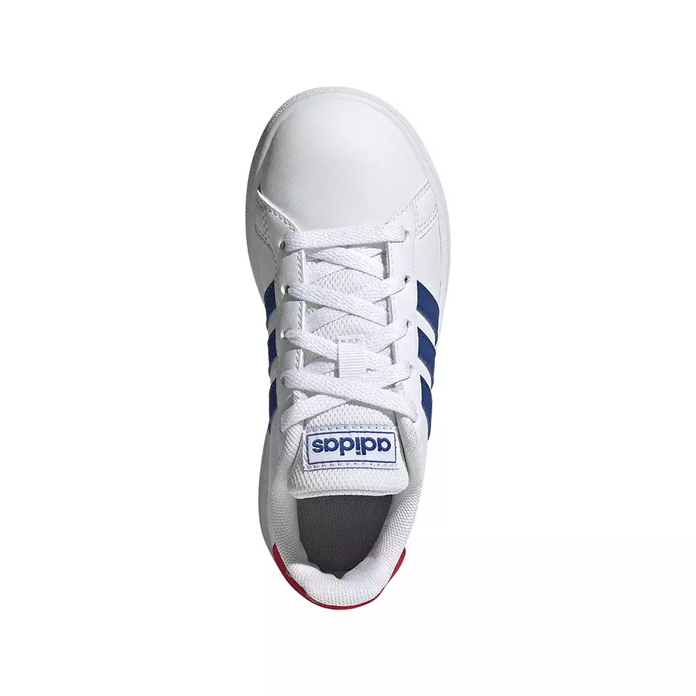 Tenis Lifestyle adidas Grand Court - Blanco-Azul