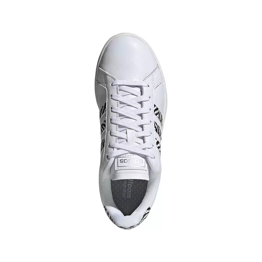 Tenis Lifestyle adidas Grand Court - Blanco-Negro 1