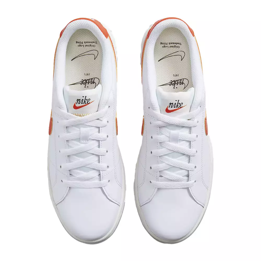 Tenis Lifestyle Nike Court Royale 2 - Blanco-Naranja