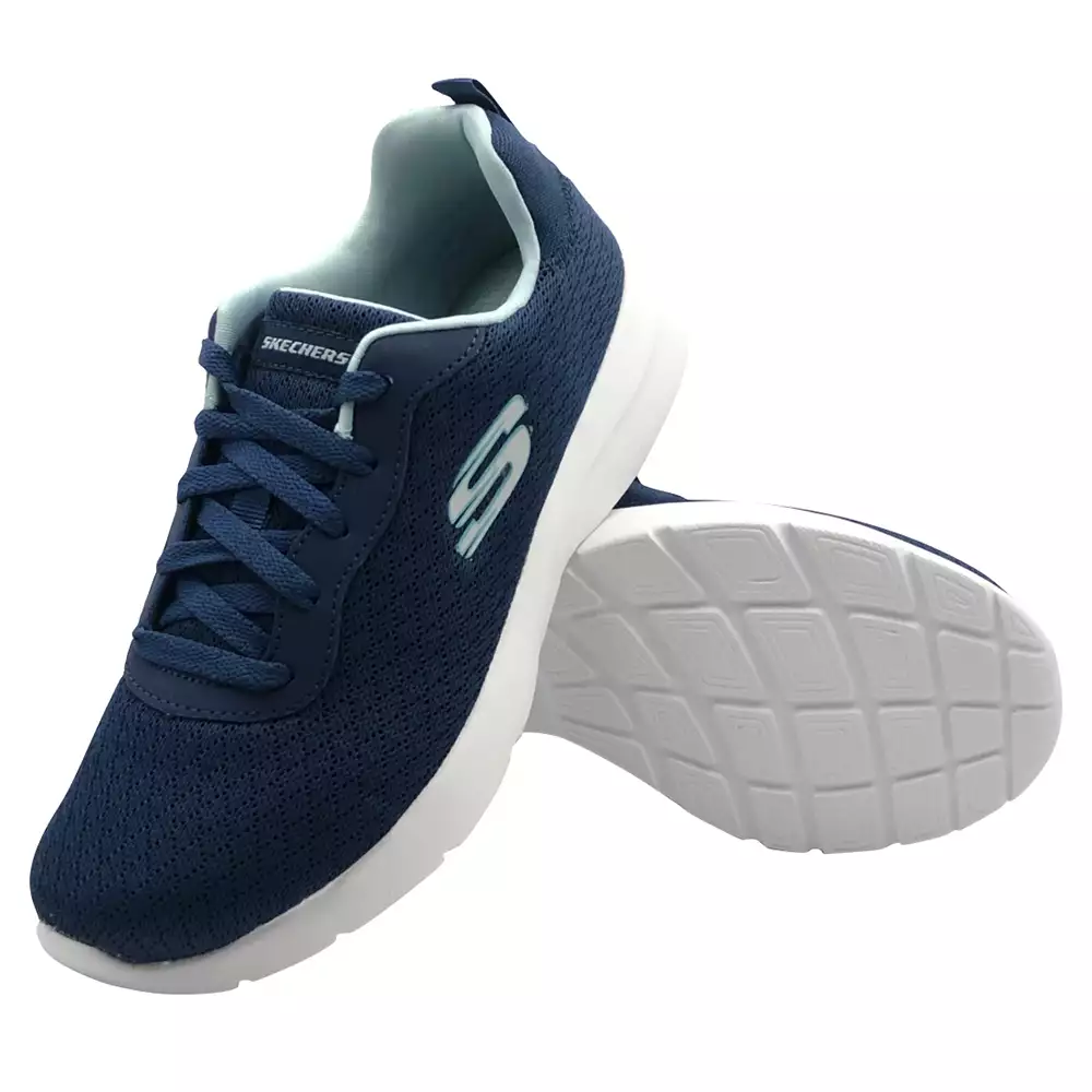 Tenis Lifestyle Skechers Dynamight 2.0 - Azul-Blanco Talla 5.5