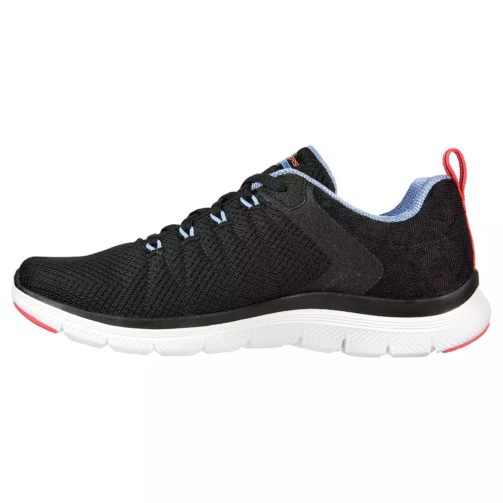 Tenis Lifestyle Skechers Flex Appeal 4.0 Sport Shoes - Negro-Rosa-Azul