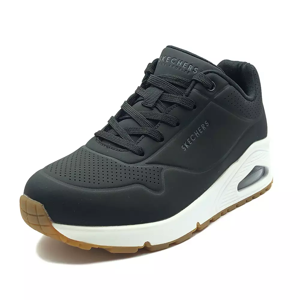 Tenis Lifestyle Skechers Uno Stand on Air - Negro Talla 6.5