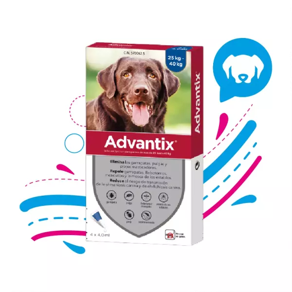 ADVANTIX 4.0 ML 25- 40 KILOS