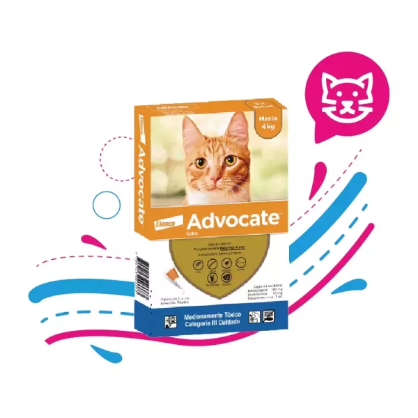ADVOCATE ANTIPARASITARIO GATOS (HASTA 4 Kg) X 0.4 ML.