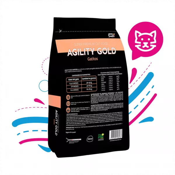 AGILITY GOLD GATITOS X 1.5 KG