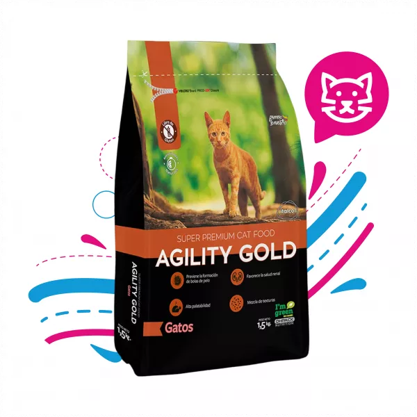 AGILITY GOLD GATOS TODAS LAS EDADES