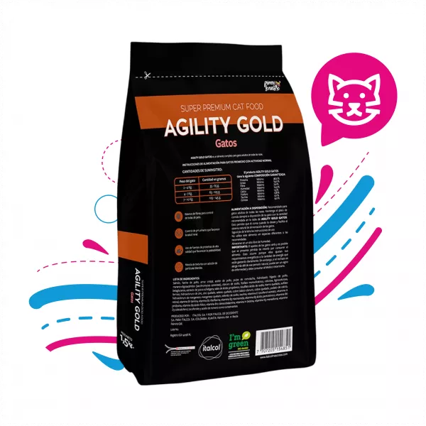AGILITY GOLD GATOS TODAS LAS EDADES
