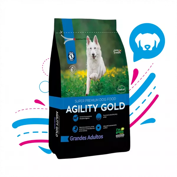 AGILITY GOLD GRANDES ADULTO - 15KG