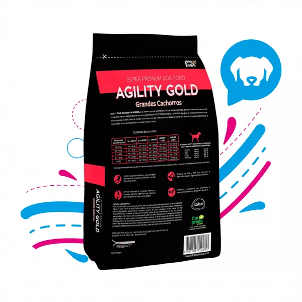 AGILITY GOLD GRANDES CACHORRO - 1.5KG