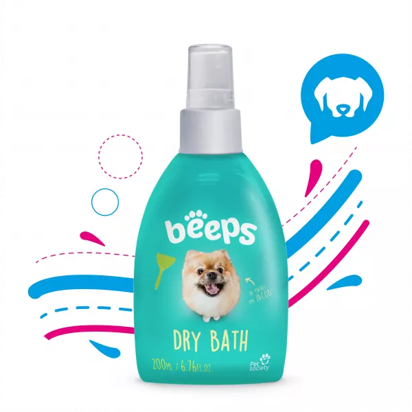 BAÑO SECO PARA MASCOTAS BEEPS 200 ML