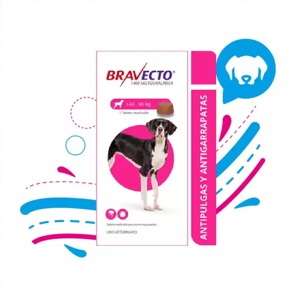 BRAVECTO 1400 MG 40 - 56 KL. x1 PASTILLA