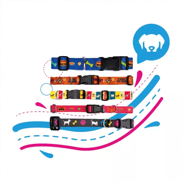 COLLAR DE LUJO ESTAMPADO - 1"