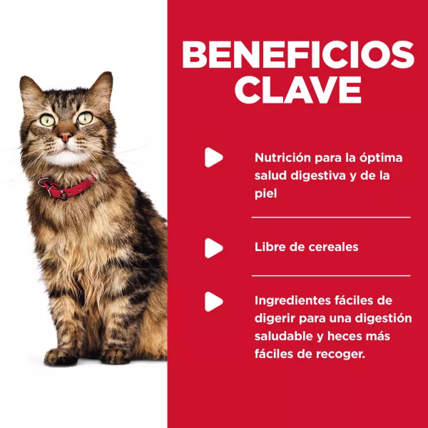 COMIDA HUMEDA PARA GATO HILLS ESTOMAGO Y PIEN SENSIBLE X 2.9 OZ.
