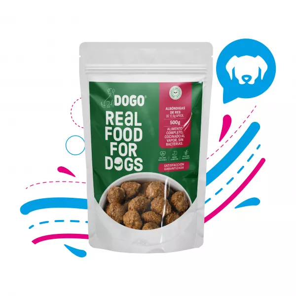 COMIDA HÚMEDA PARA PERRO DOGO RES X500 GR