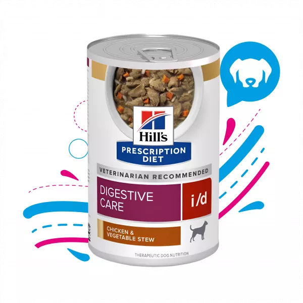 COMIDA HÚMEDA PARA PERRO HILLS I/D ESTOFADO DE POLLO Y VEGETALES 12,5 ONZ