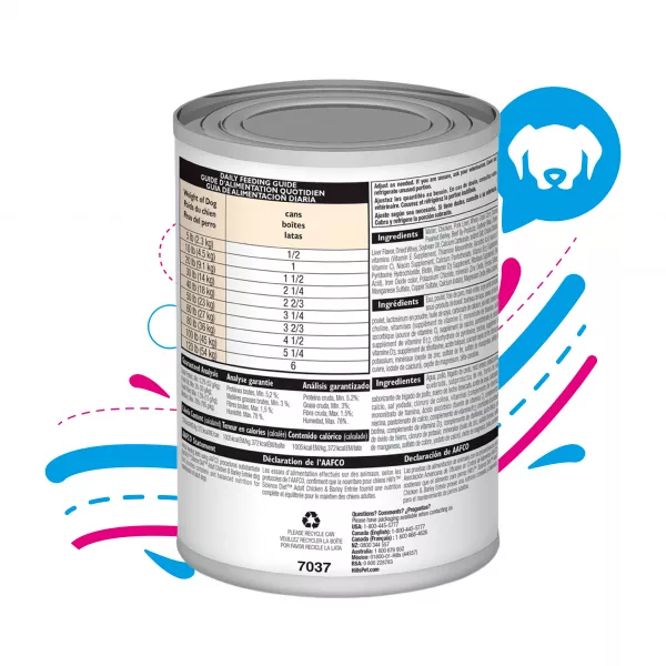 COMIDA HÚMEDA PARA PERRO HILLS ADULTO CHICKEN 13 ONZ