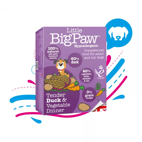 COMIDA HÚMEDA PARA PERRO LITTLE BIG PAW PATO Y VERDURAS 150 GR