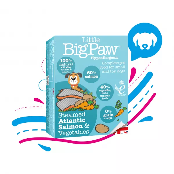 COMIDA HÚMEDA PARA PERRO LITTLE BIG PAW SALMON Y VERDURAS 150 GR