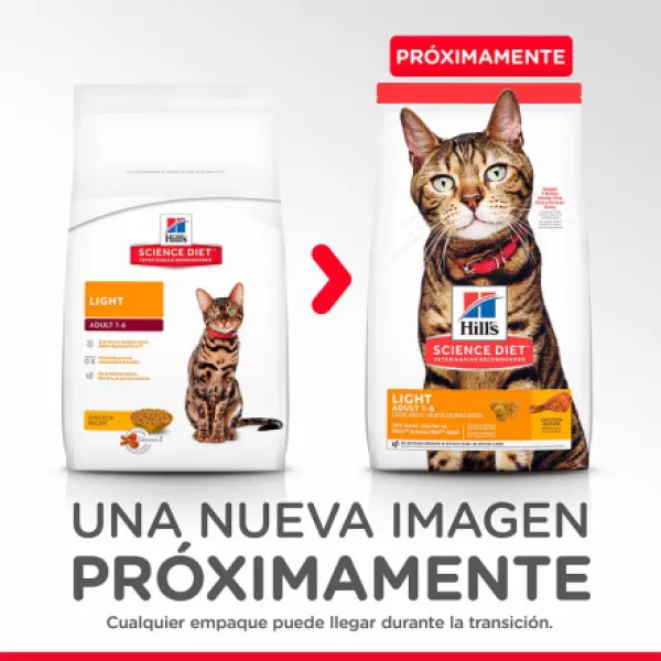 COMIDA PARA GATO HILLS LIGHT ADULTO 16 LBS